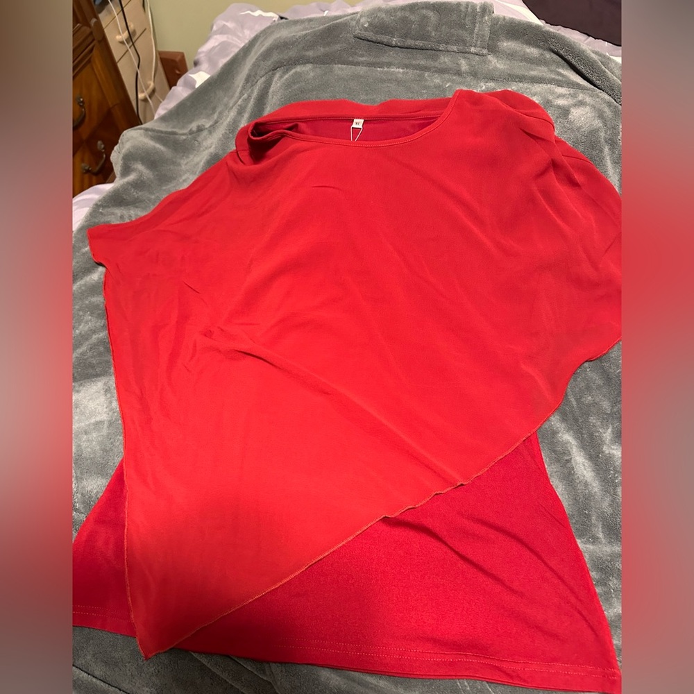 Red Asymmetrical Top